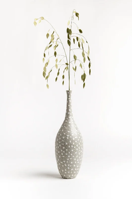 Wine Vase | Grey with White Stars