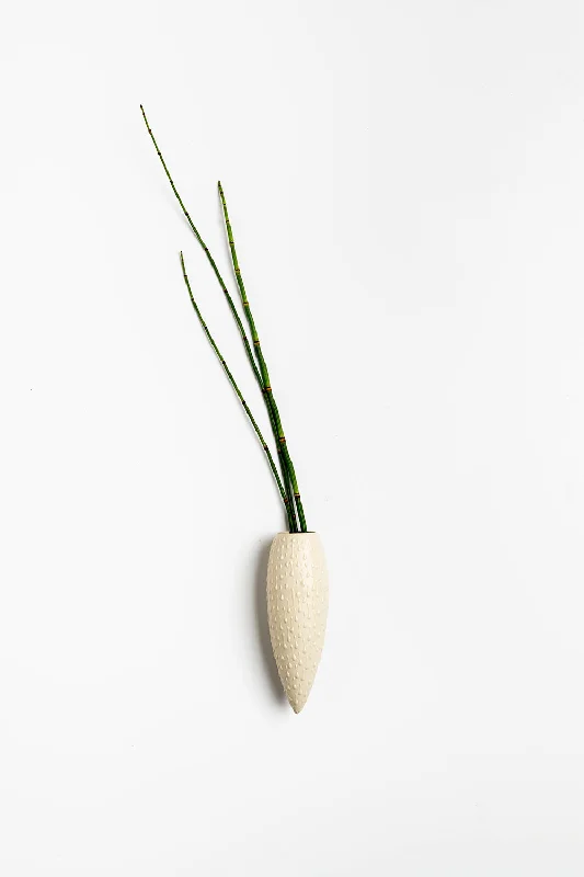 Wall Hanging Vase | Stone with Beige Rain