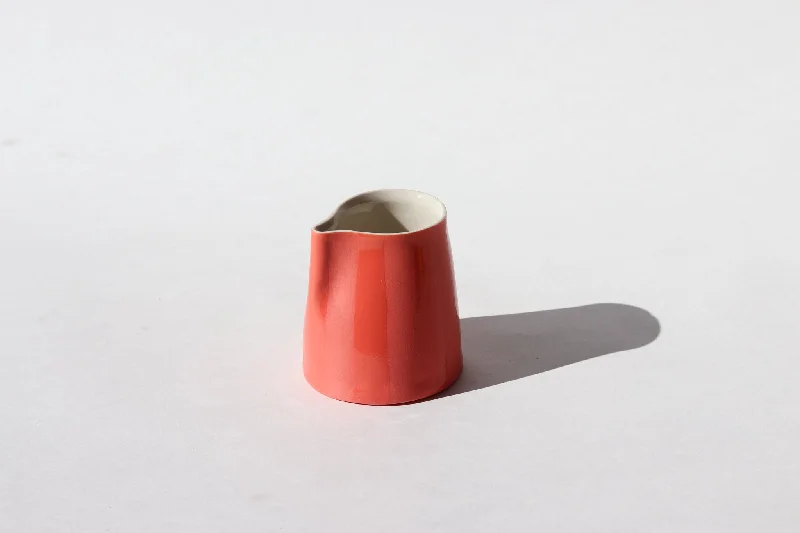 Mini Creamer with Stripes - Coral