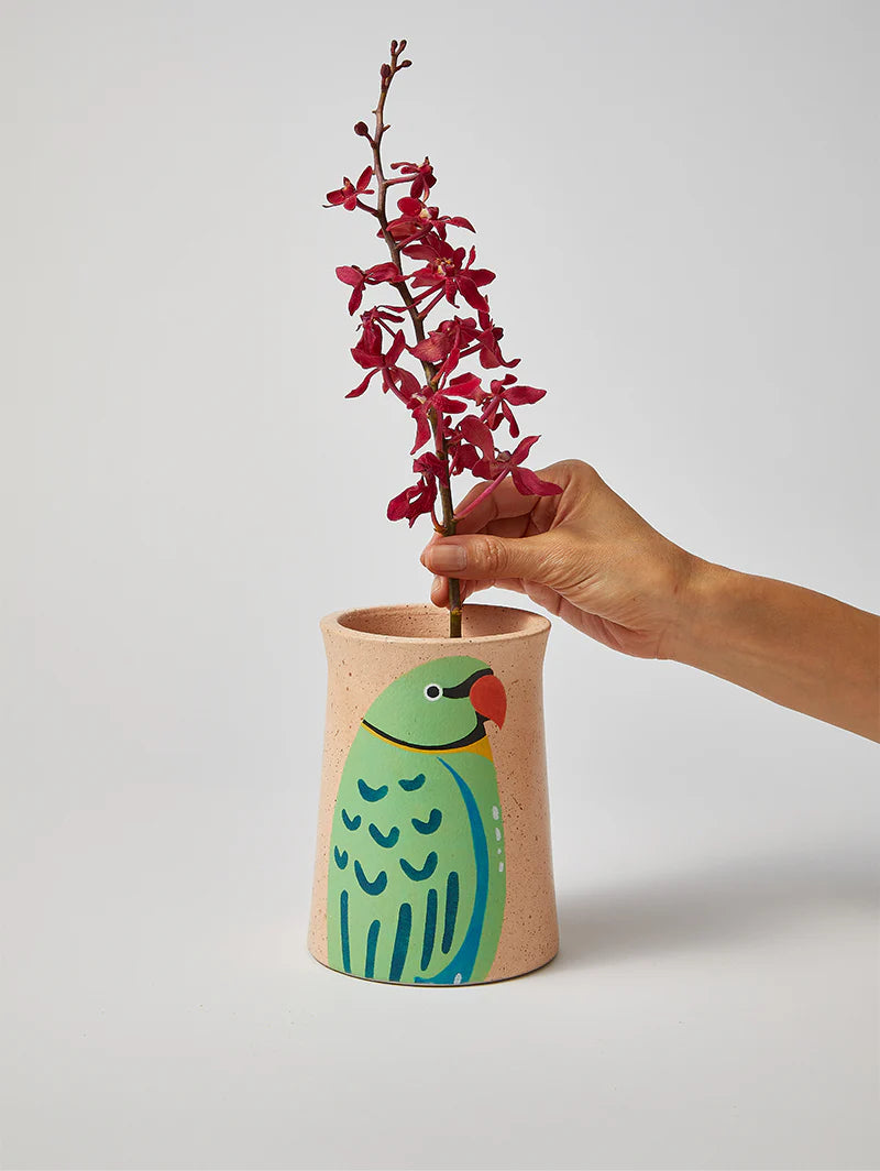 Parrot Vase