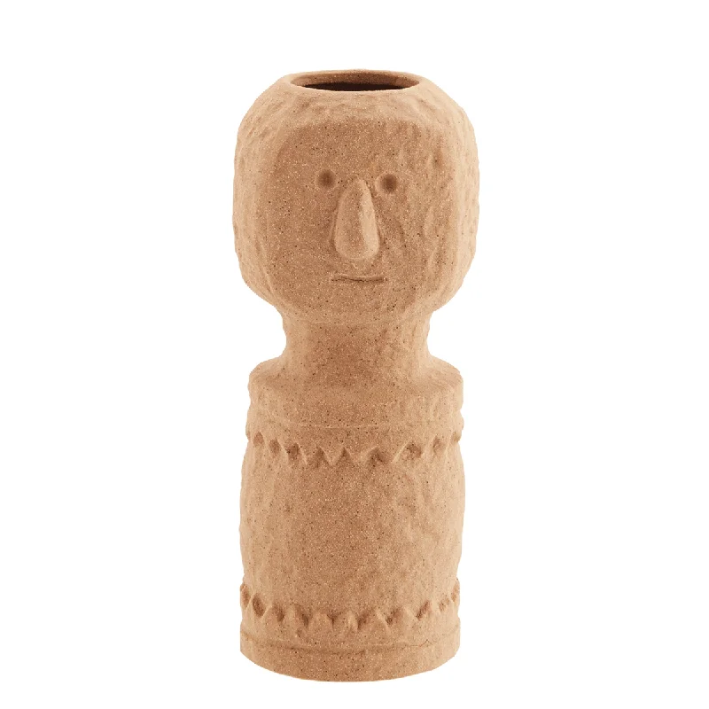 Stoneware vase TRIBE brick