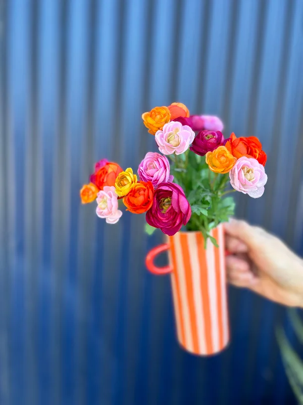 Striped Bud Vase