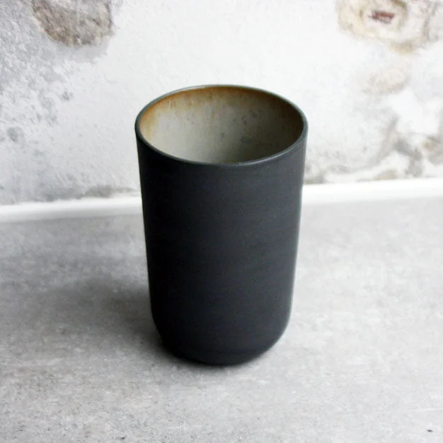 Vase, Stone Black w/ crystal glaze (medium)