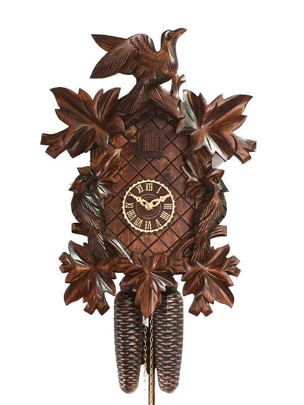 KU81014nu - 8 Day 7 Leaf 3 Bird Cuckoo Clock