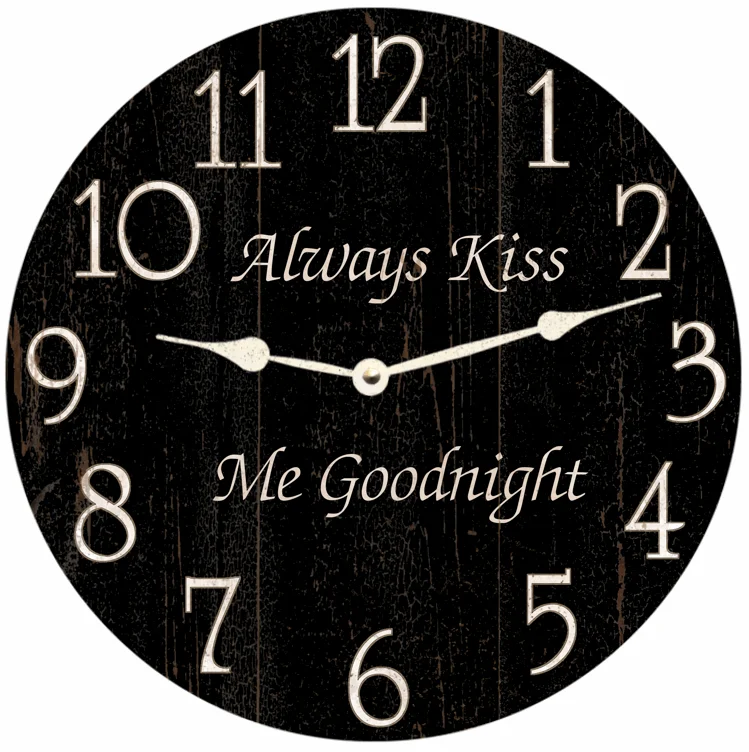 Always Kiss Me Goodnight- Always Kiss Me Goodnight Clock