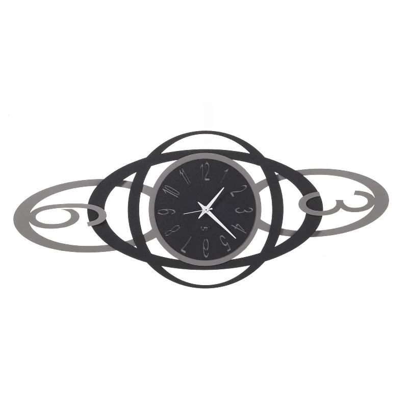 Arti e Mestieri Niky Contemporary Horizontal Wall Clock - Made in Italy