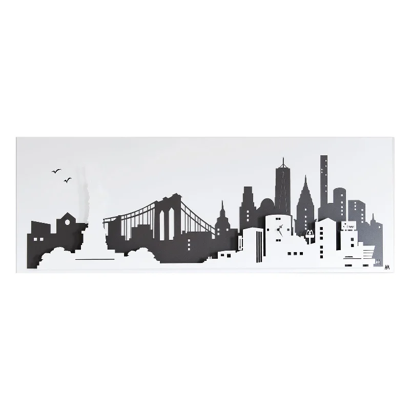 Arti e Mestieri Panel New York Wall Clock - Made in Italy