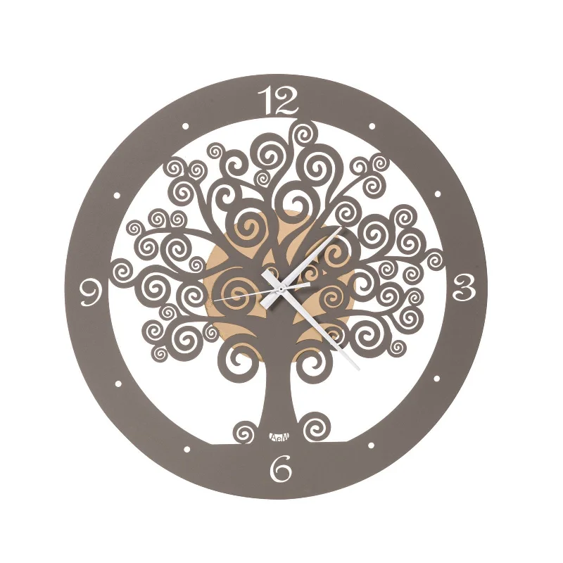 Arti e Mestieri Tree of Life Symbolic Small Wall Clock - Made in Italy