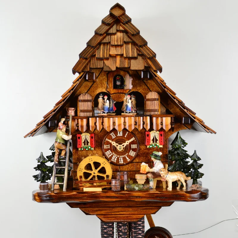 August Schwer Chalet-Style Cuckoo Clock - 4.0452.01.P - Made in Germany