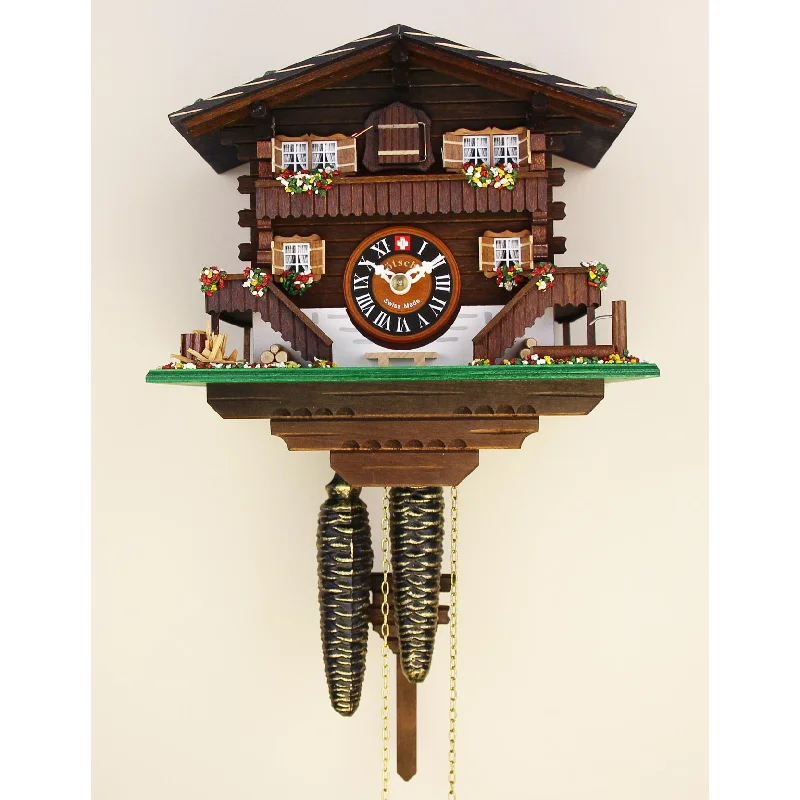 Loetscher - Classic Brienz Chalet Swiss Cuckoo Clock - Made in Switzerland