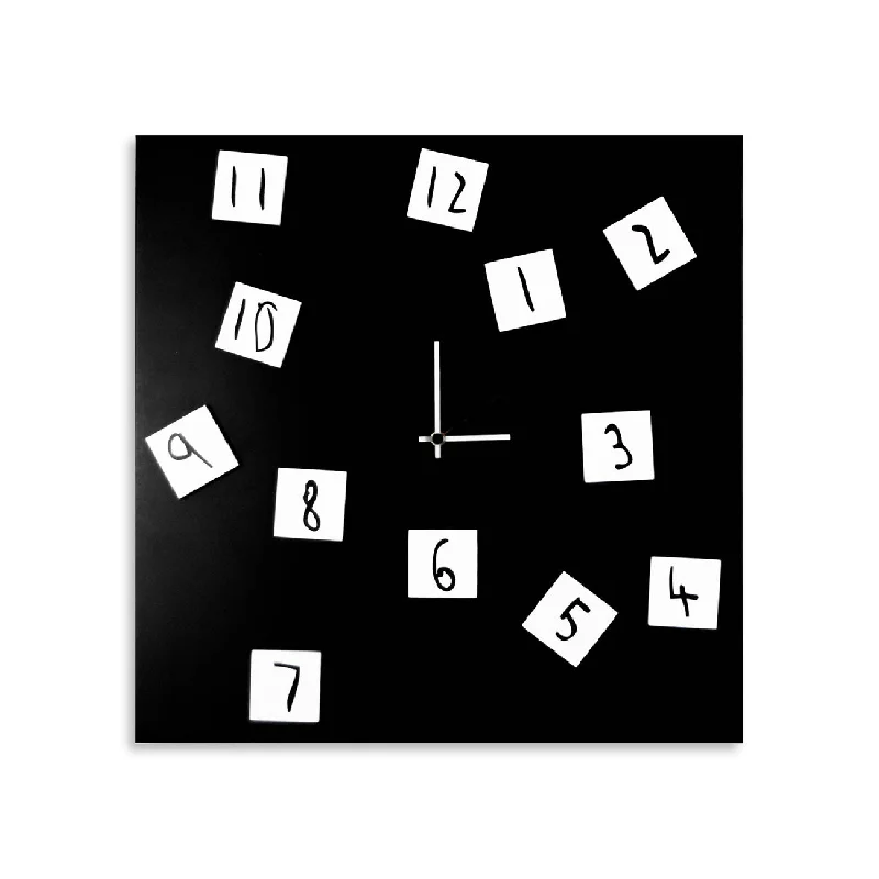 Design Object - Changing Magnetic Number Wall Clock - Made in Italy