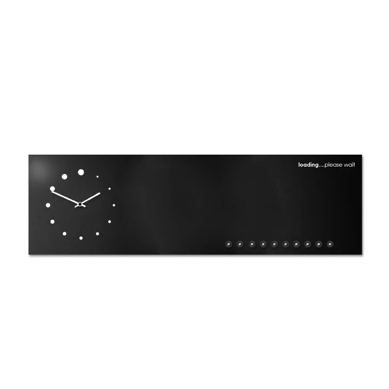 Design Object - Loading Magnetic Board Wall Clock - Made in Italy