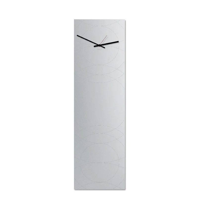 Design Object - Narciso Rectangular Mirror Wall Clock - Made in Italy