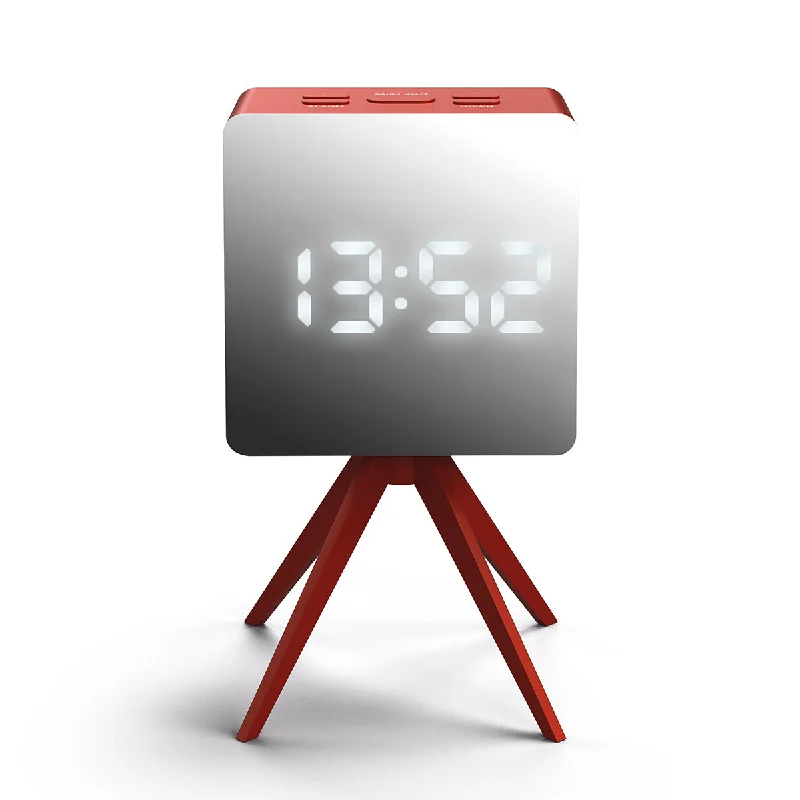 Droid Alarm Clock in Red and Silver