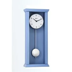 Hermle ARDEN Modern Quartz Regulator Wall Clock, Blue Model 71002S42200