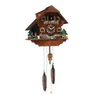 Hermle HEIDELBERG Quartz Chalet Style Black Forest Cuckoo Clock #45000