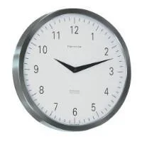 Hermle METROPOLITAN Quartz Wall Clock 30466002100, Stainless Steel