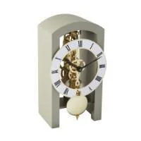 Hermle PATTERSON Mechanical Table Clock #23015D10721, Gray