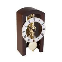 Hermle PATTERSON Mechanical Table Clock #23015030721, Walnut