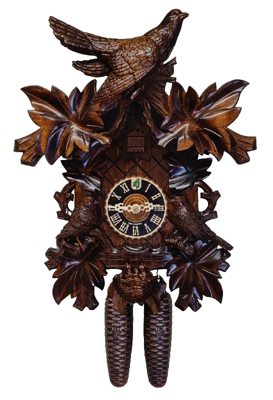 KU87234 - 8 Day Nesting Birds Cuckoo Clock