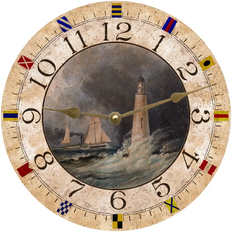 Nautical Lighthouse Clock