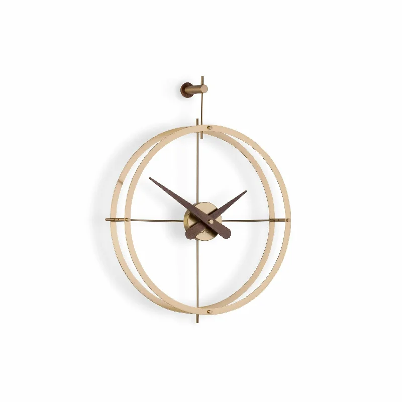 Nomon Dos Puntos Premium Wall Clock in Gold - Made in Spain