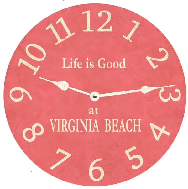 Personalized Pink Wall Clock – Perfect Handmade Gift