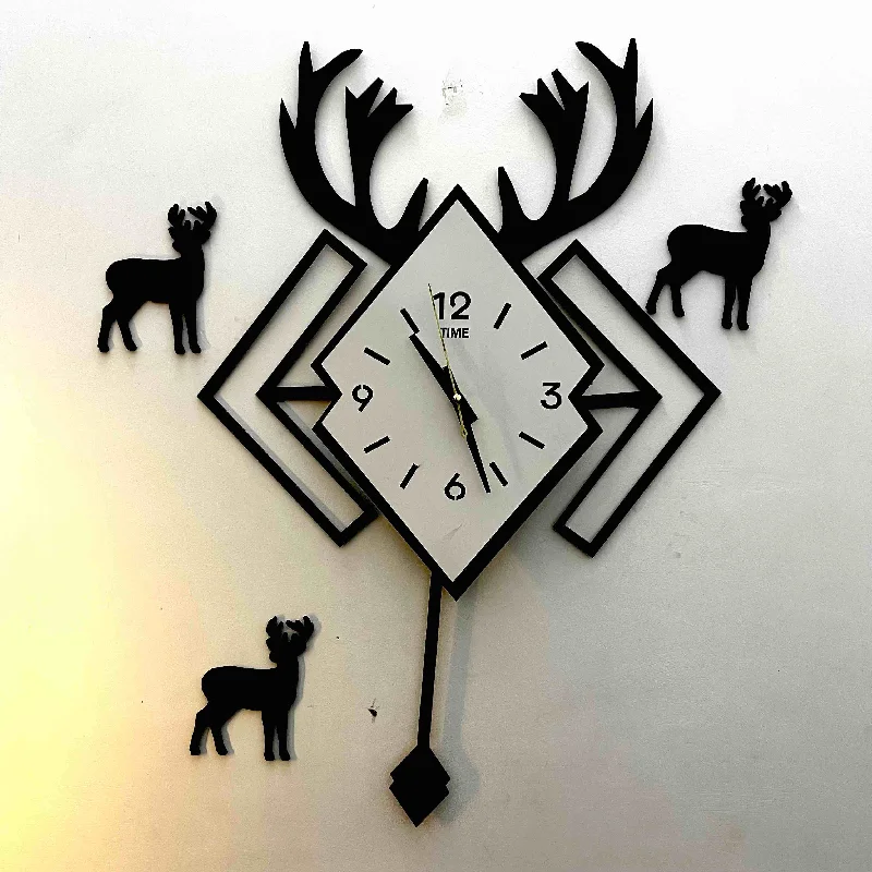 Diamond Shape Pendulum Wall Clock