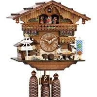 Sternreiter Bavarian Chalet Black Forest Mechanical Cuckoo Clock #8389