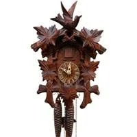 Sternreiter Bird and Leaf Black Forest Mechanical Cuckoo Clock #1209