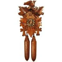 Sternreiter Bird and Leaf Black Forest Mechanical Cuckoo Clock #8200S