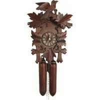 Sternreiter Bird and Leaf Black Forest Mechanical Cuckoo Clock #8202S