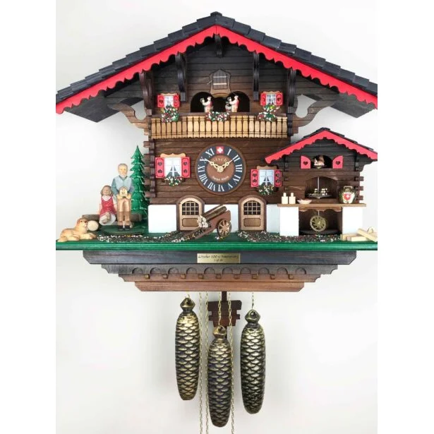 The First Loetscher Clock Maker’s Chalet Swiss Cuckoo Clock - Made in Switzerland