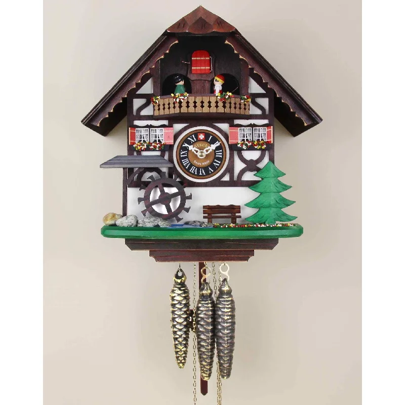 Loetscher - The White Chalet Swiss Cuckoo Clock - Made in Switzerland