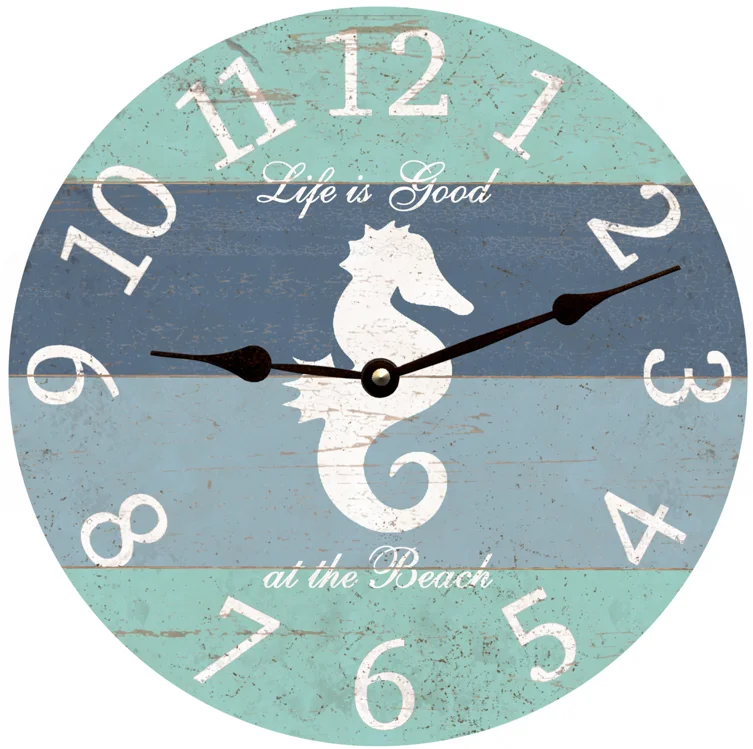 Unique Personalized Seahorse Clock - Perfect for Ocean Lovers