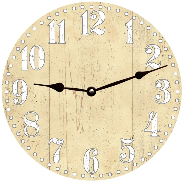 Victorian Yellow Clock- Pale Yellow Clock