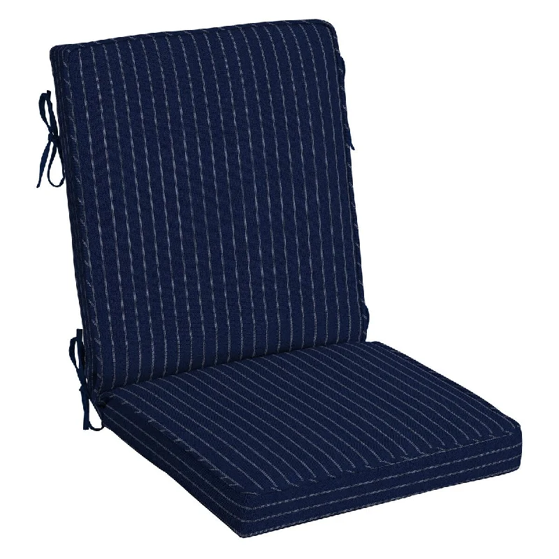 Navy Woven Stripe