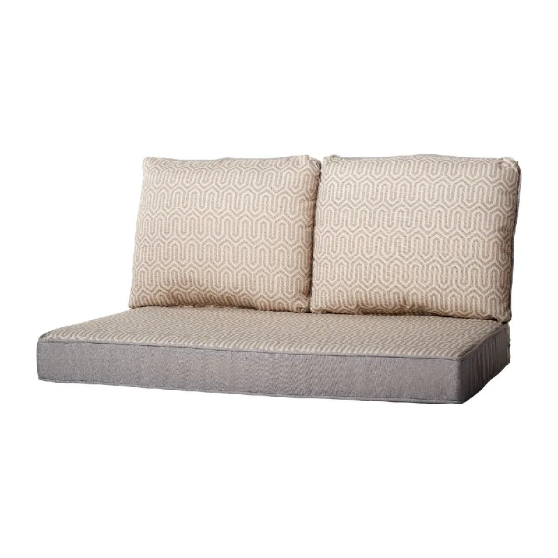 Haven Way Geometric Loveseat Cushion Set