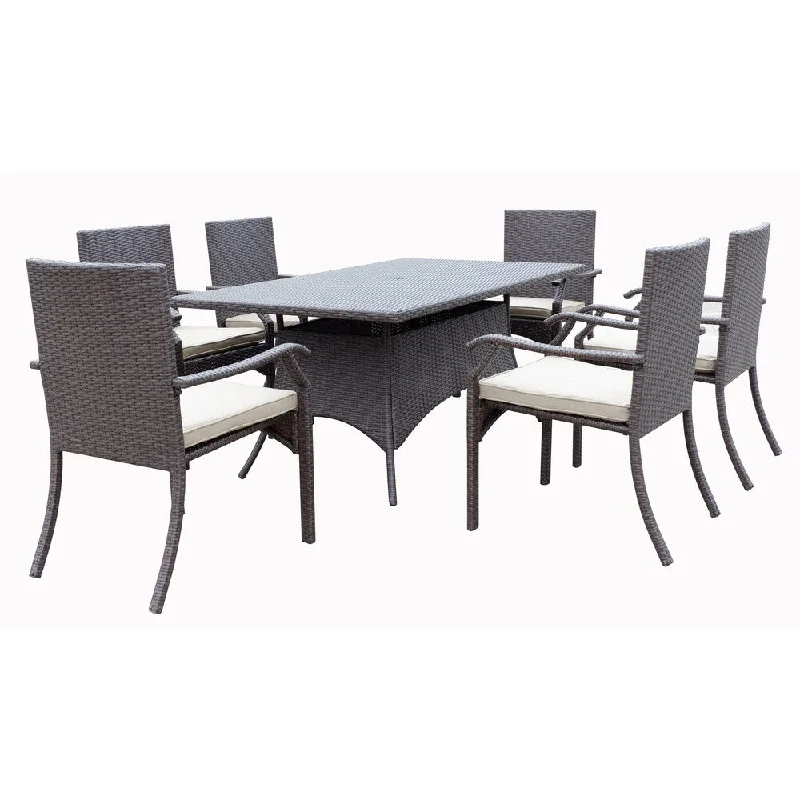 Azusa 7 Piece Dining Group with Cushion