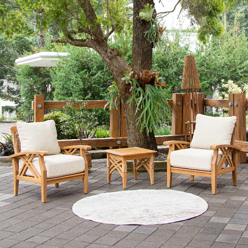 Cambridge Casual Carmel 3-Piece Patio Chat Set with Cushions