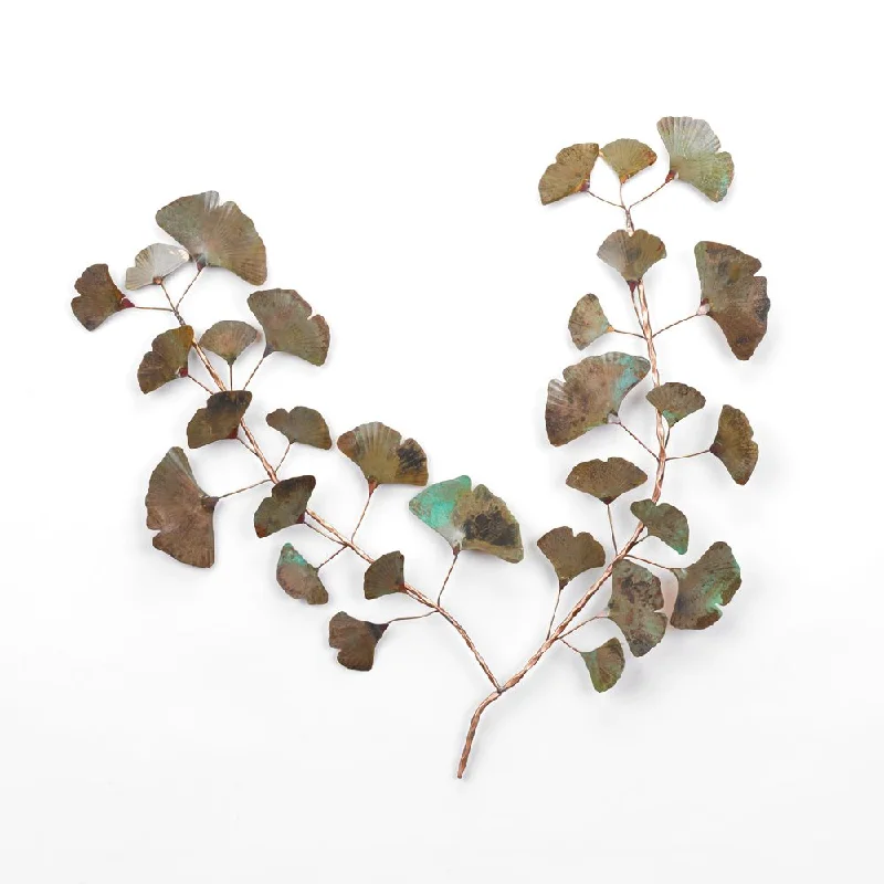 Copper Gingko Branch - Large