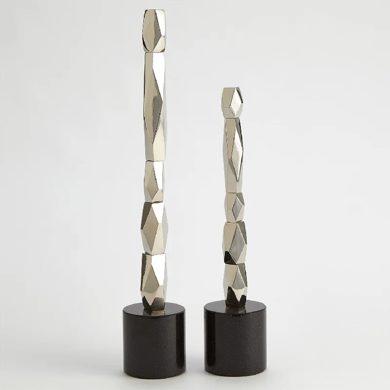 FACET BLOCK SCULPTURES-NICKEL