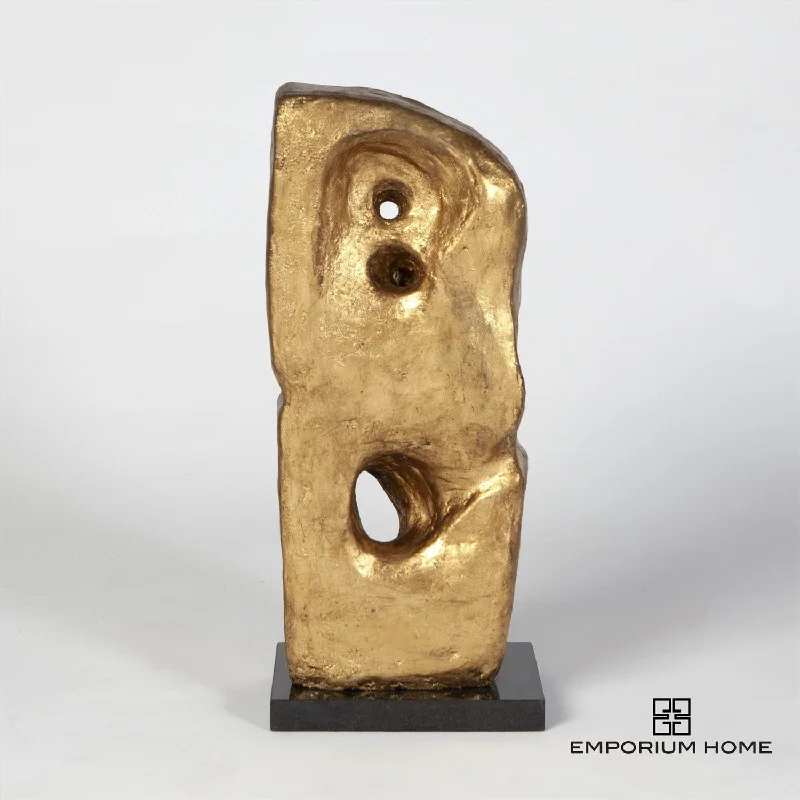 MONOLITH-SCULPTURE-GOLD LEAF