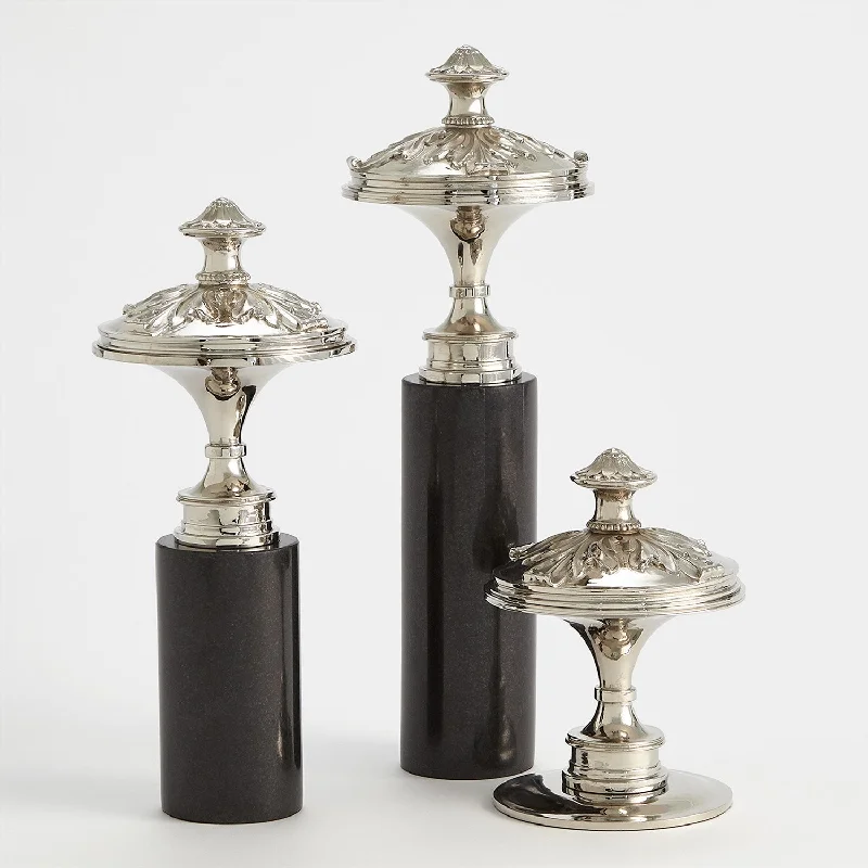 NEWEL CAP SCULPTURE-NICKEL