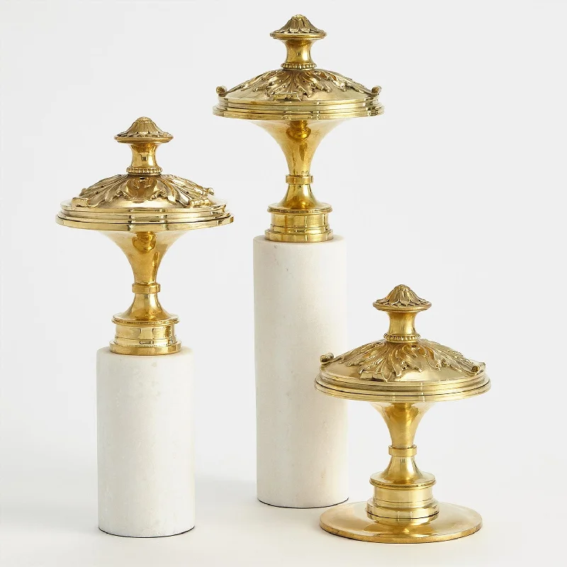 NEWEL CAP SCULPTURES-BRASS