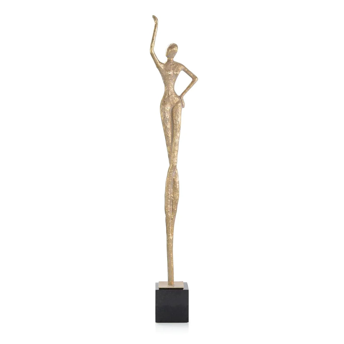 Posing Female Gold Sculpture I JRA-14445