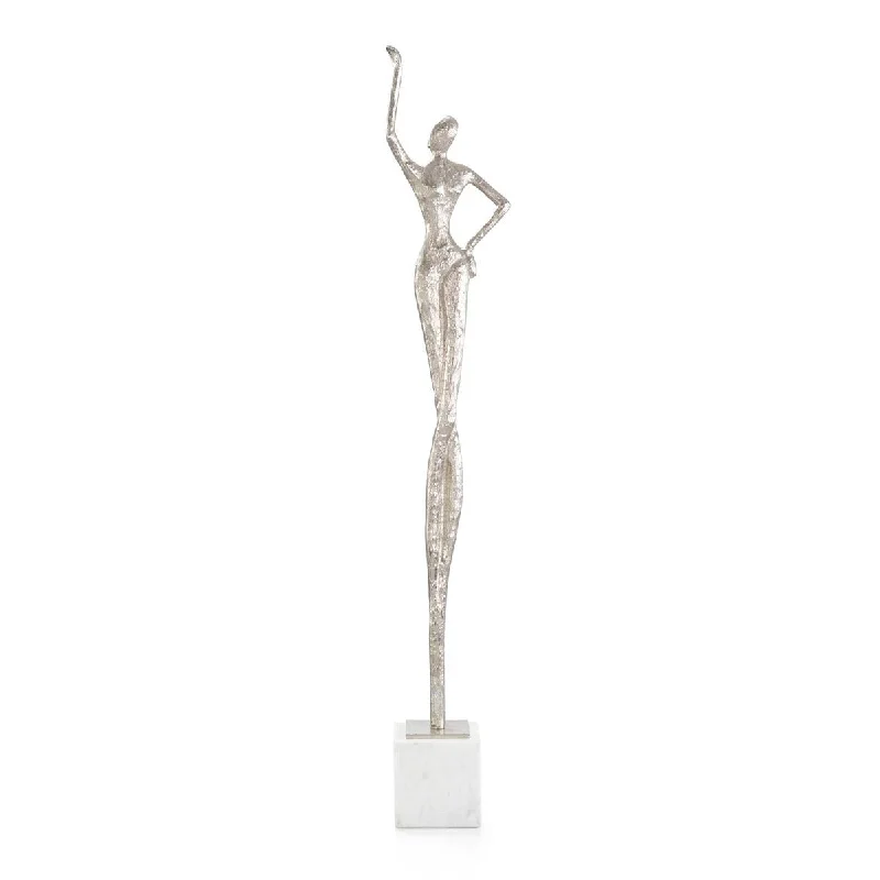 POSING FEMALE NICKEL SCULPTURE I