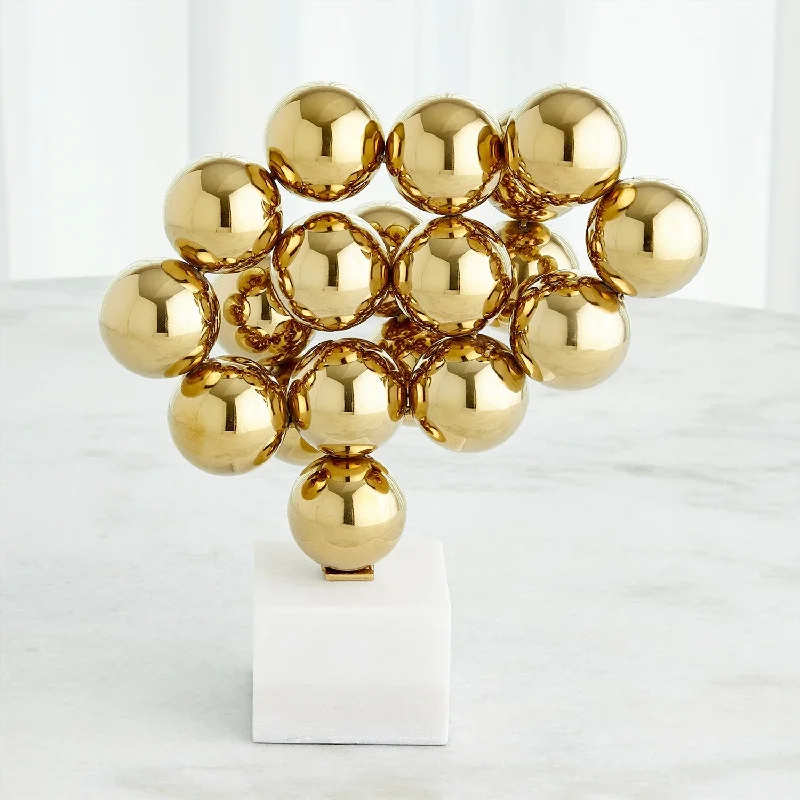 SPHERE SCULPTURE-BRASS