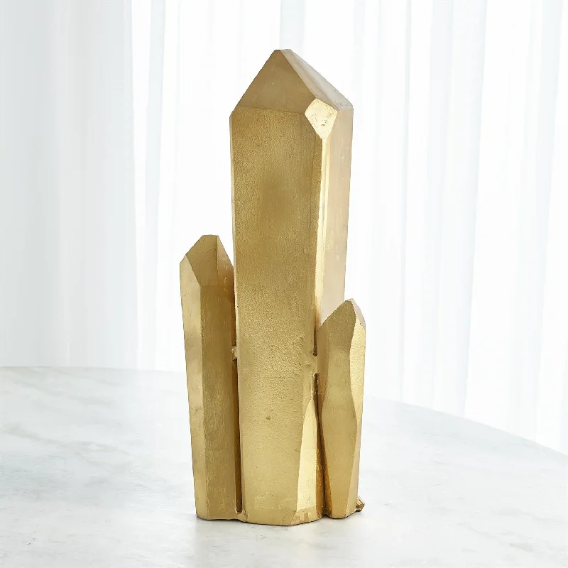 STONE SCULPTURE-GOLD LEAF