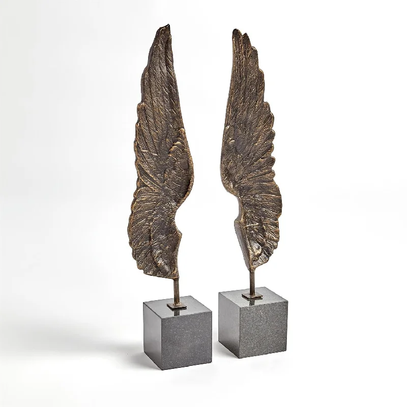 WINGS SCULPTURE-BRONZE-PAIR